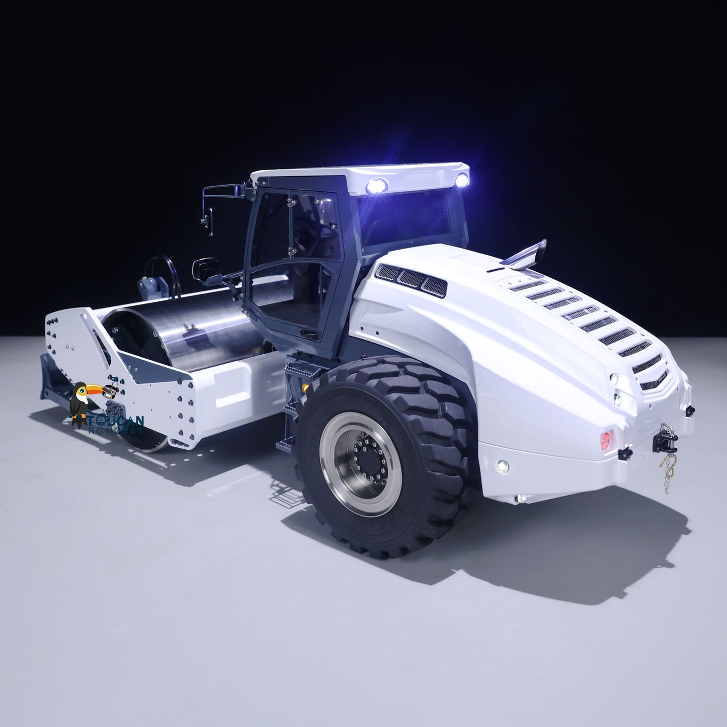 LESU 1/14 Metal Hydraulic Remote Control Road Roller Aoue-H13i Construction Car Model With I6S Radio System E350 Charger