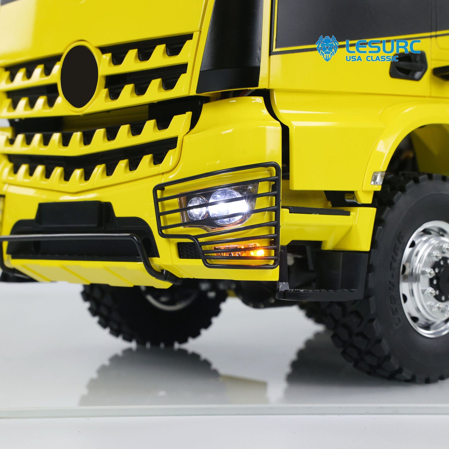 LESU K3363 Cabin 1/14 Metal 8x8 RC Hydraulic Dump Truck with 2 Speed Transmission FlySky I6S Radio System for Remote Control Construction Enthusiast