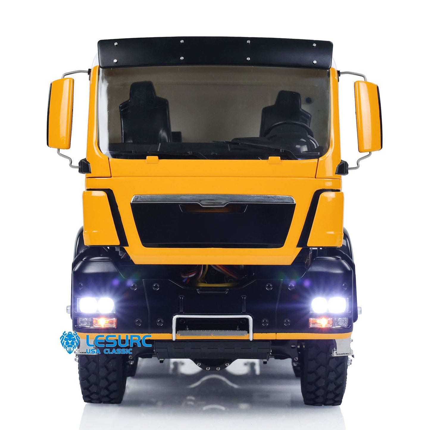 LESU 1/14 Hydraulic RC Full Dump Truck 8x8 Metal Chassis Painted Assembled Remote Control Tipper Cars