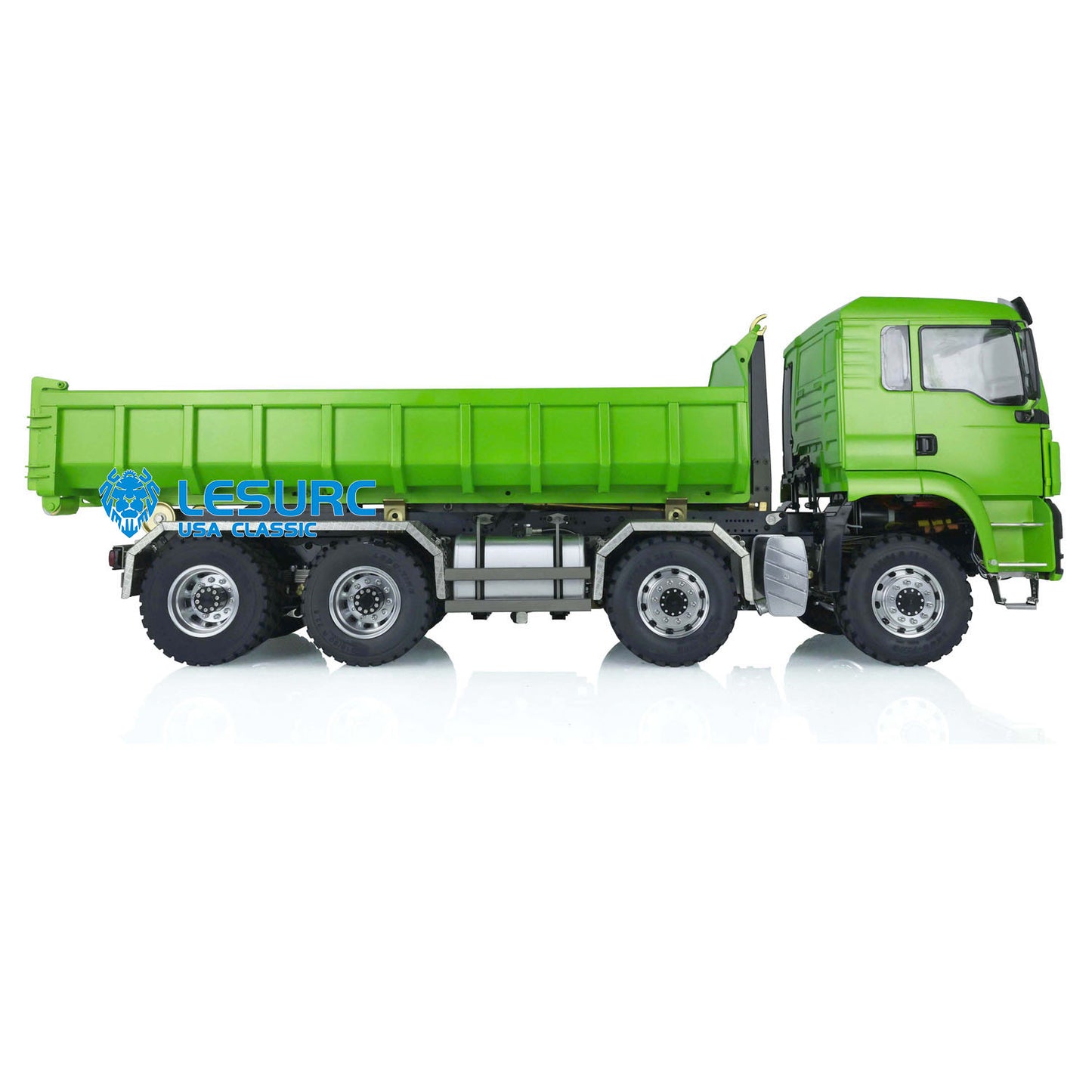 LESU 1/14 TGS 8*8 Hydraulic Dumper for Remote Controlled Truck Roll On/Off Tipper W/ Sound Light System Motor Servo