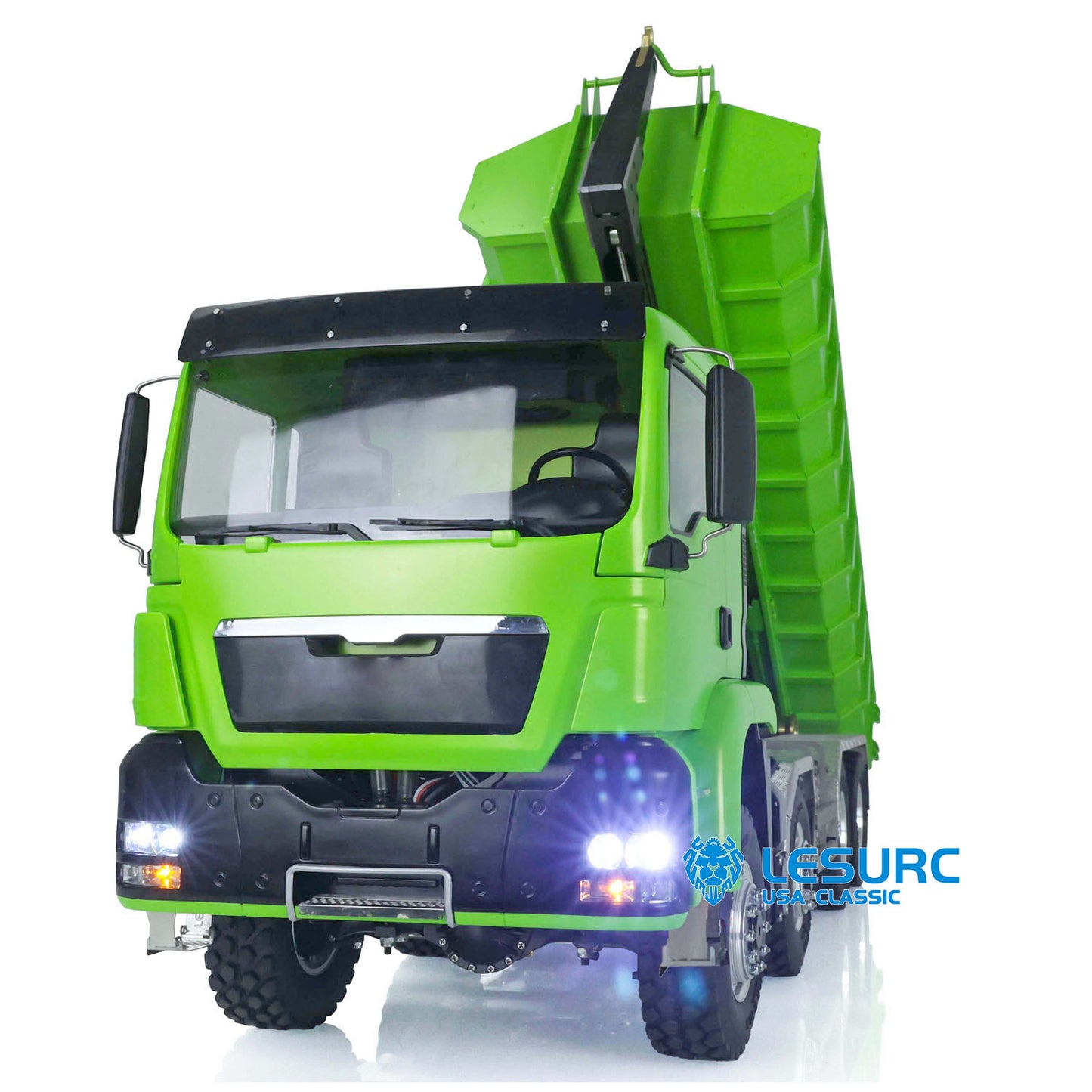 LESU 1/14 TGS 8*8 Hydraulic Dumper for Remote Controlled Truck Roll On/Off Tipper W/ Sound Light System Motor Servo