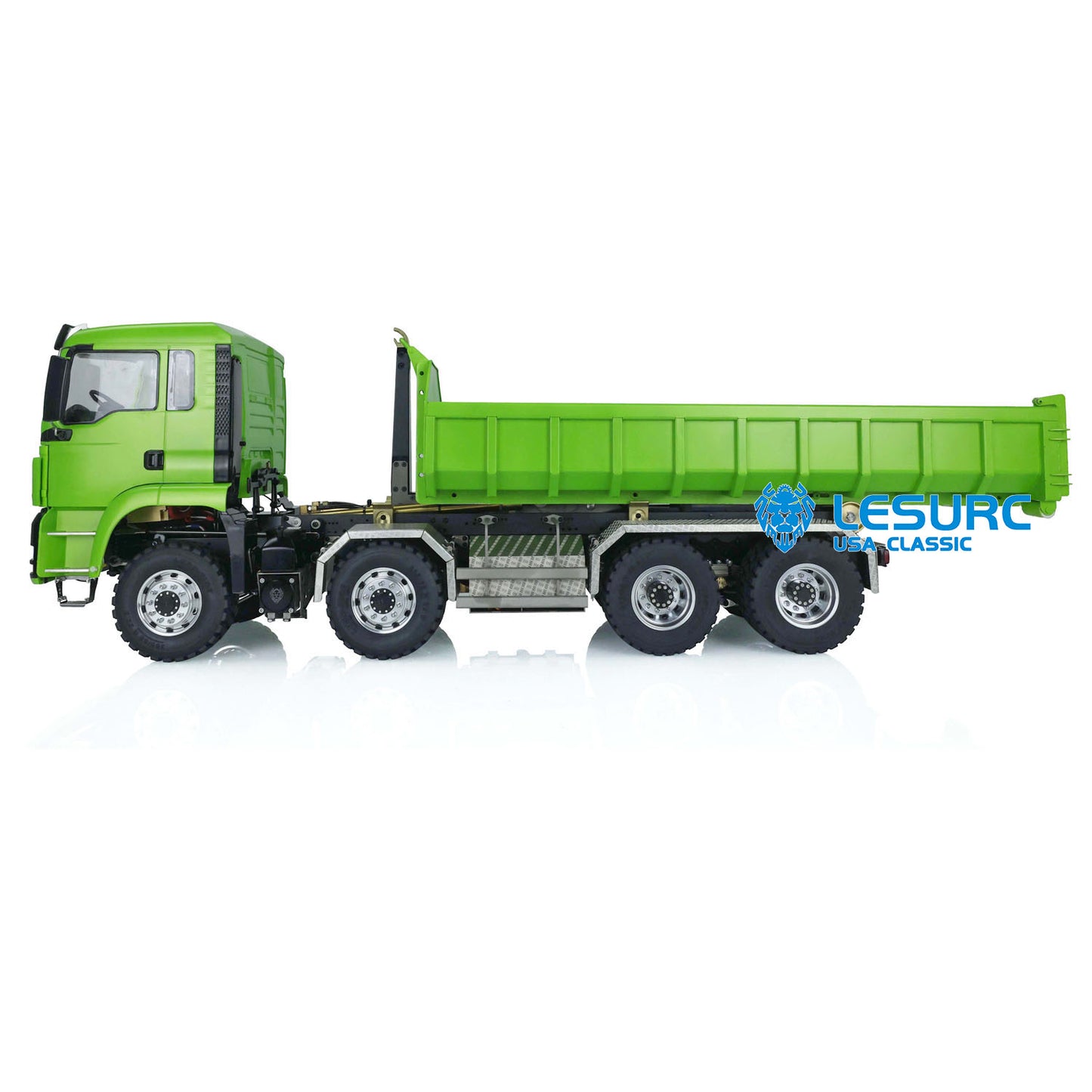 LESU 1/14 TGS 8*8 Hydraulic Dumper for Remote Controlled Truck Roll On/Off Tipper W/ Sound Light System Motor Servo