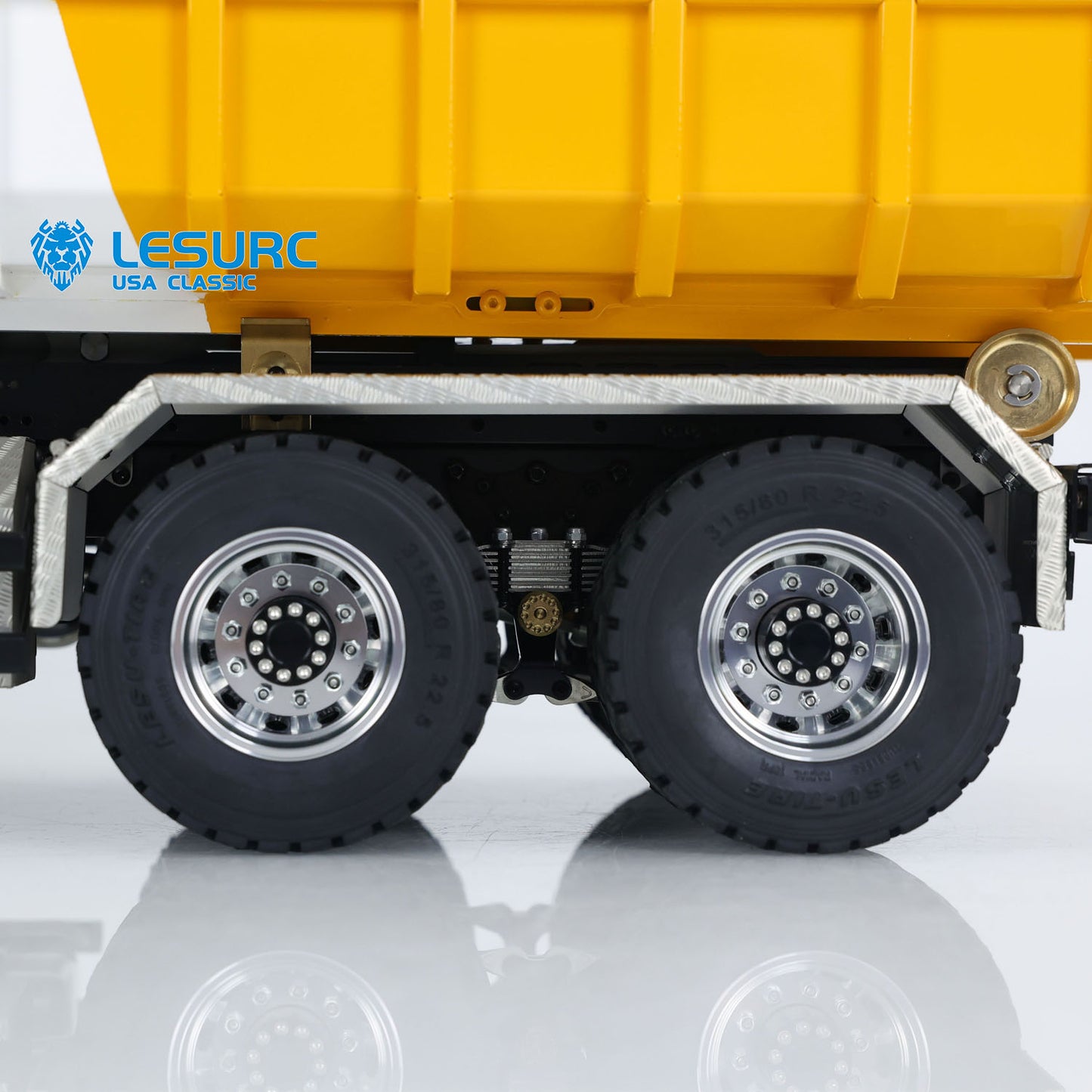 1/14 RC Hydraulic Dumper Truck LESU Metal 8x8 Remote Control Roll On Dump Cars Emulated Vehicle Model 2Speed 540 Power Motor