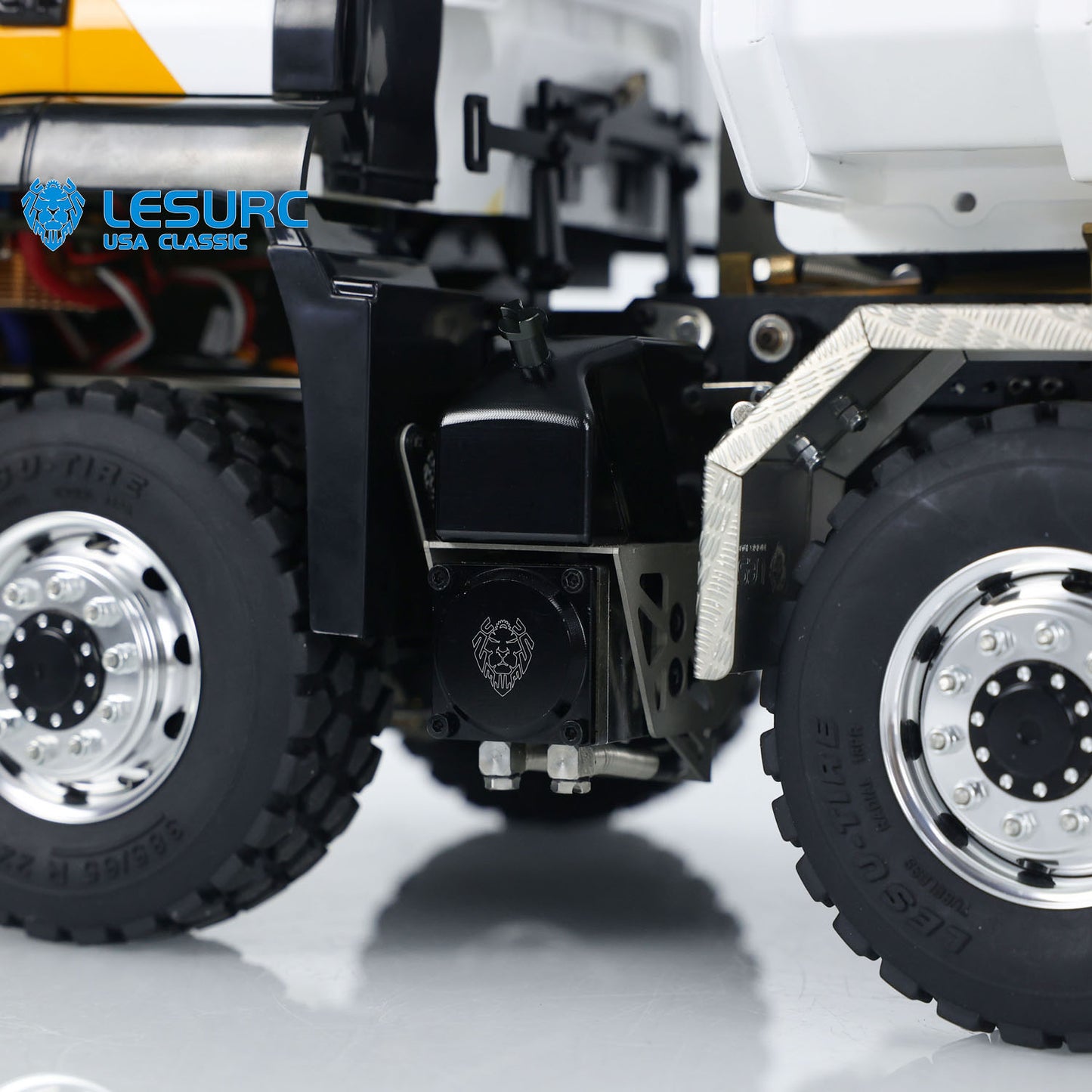 LESU 1/14 Hydraulic RC Full Dump Truck 8x8 Metal Chassis Painted Assembled Remote Control Tipper Cars