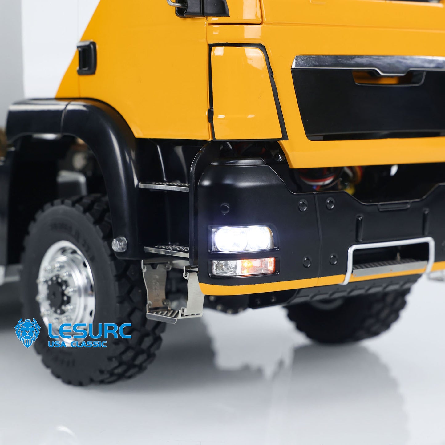 LESU 1/14 Hydraulic RC Full Dump Truck 8x8 Metal Chassis Painted Assembled Remote Control Tipper Cars