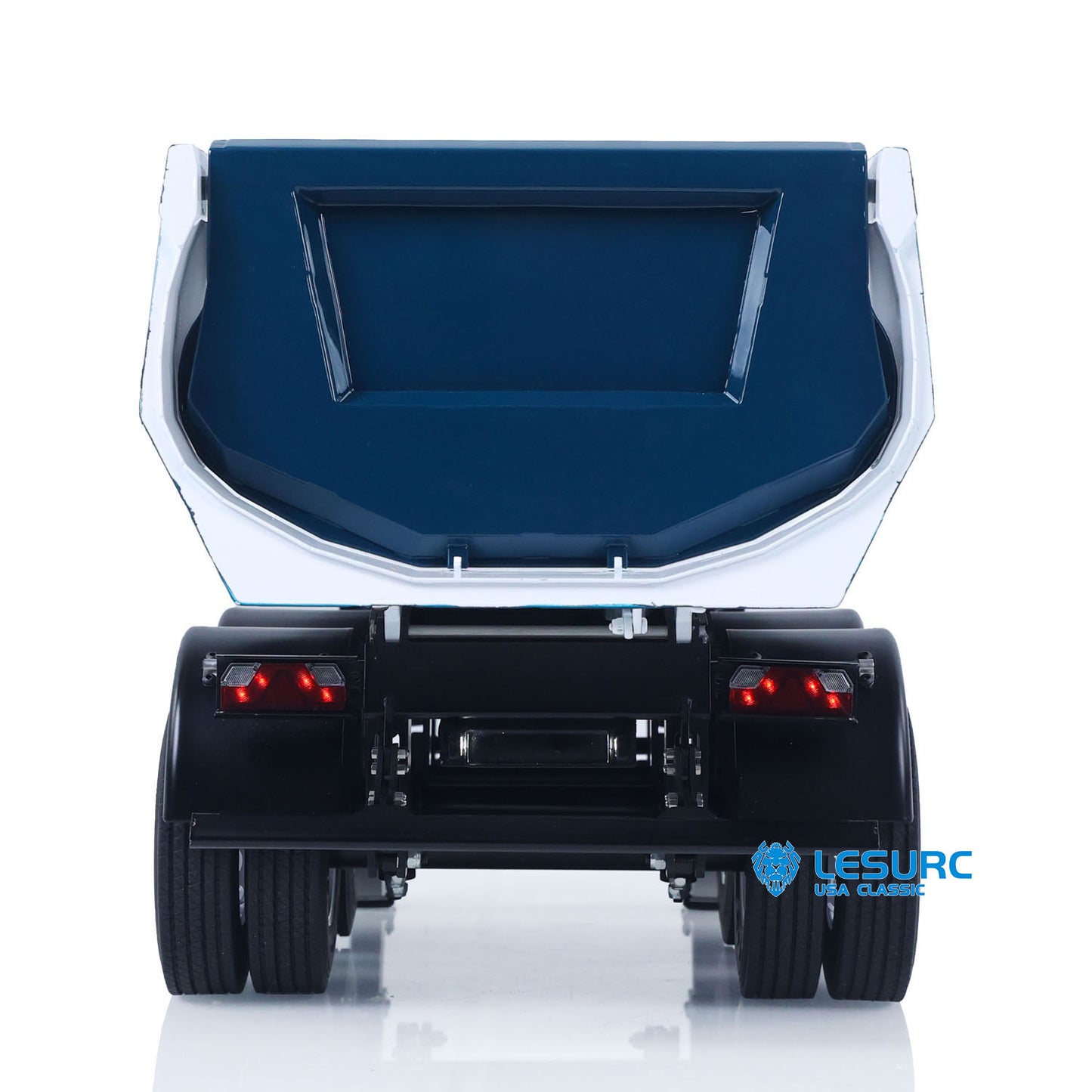 LESU 1/14 RC Metal Hydraulic Dump Trailer Model for DIY Remote Control Tractor Truck Lorry Car Model Pump Electric Support Legs