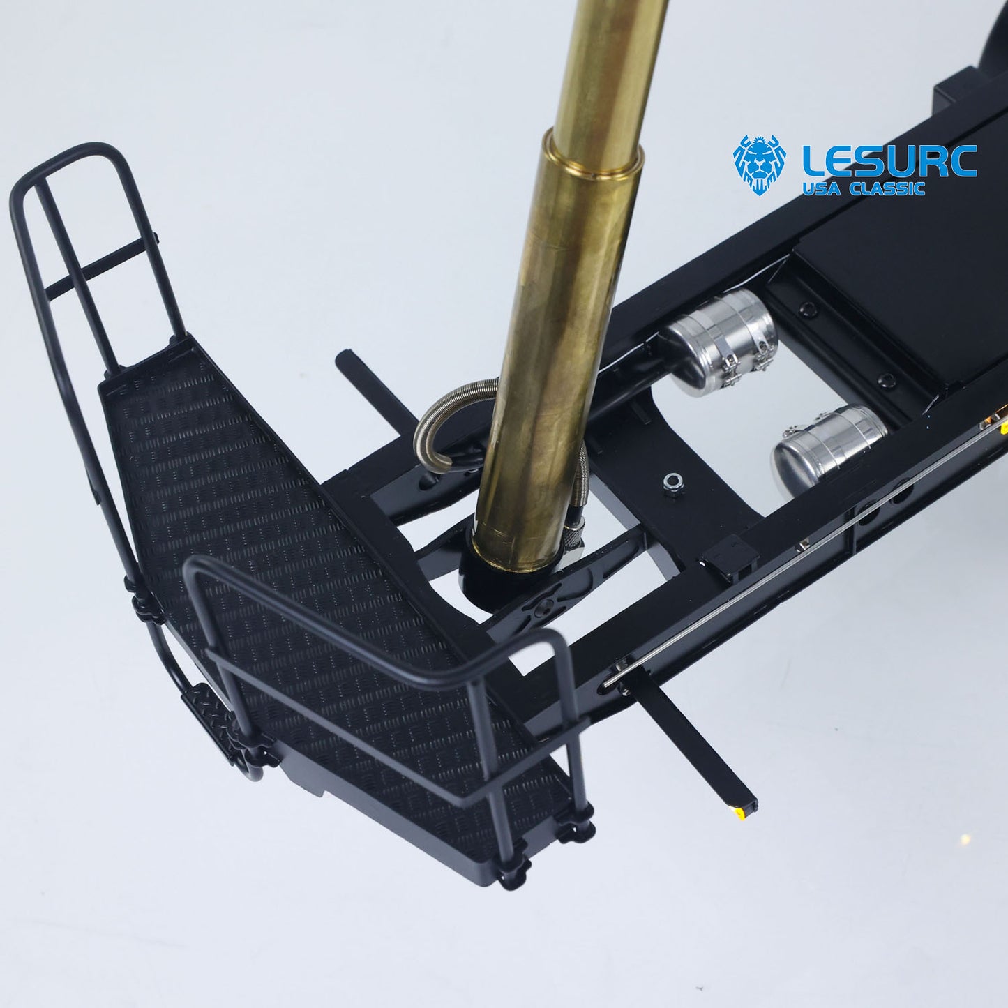 LESU 1/14 RC Metal Hydraulic Dump Trailer Model for DIY Remote Control Tractor Truck Lorry Car Model Pump Electric Support Legs