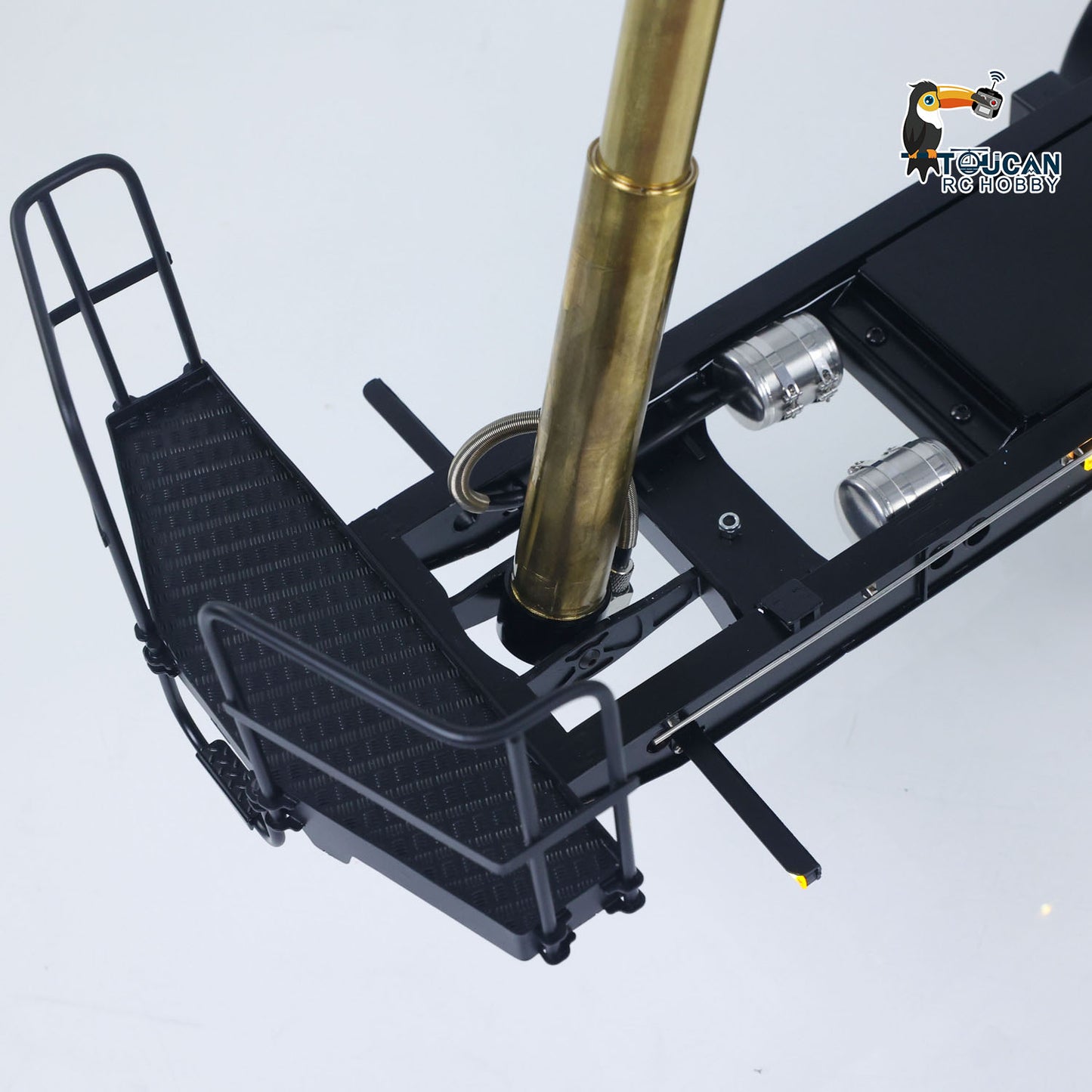 LESU 1/14 Metal Hydraulic Lifting Semi Trailer Dump Truck For Tractor Truck DIY RC Model With U Bucket A0006 Electric Legs