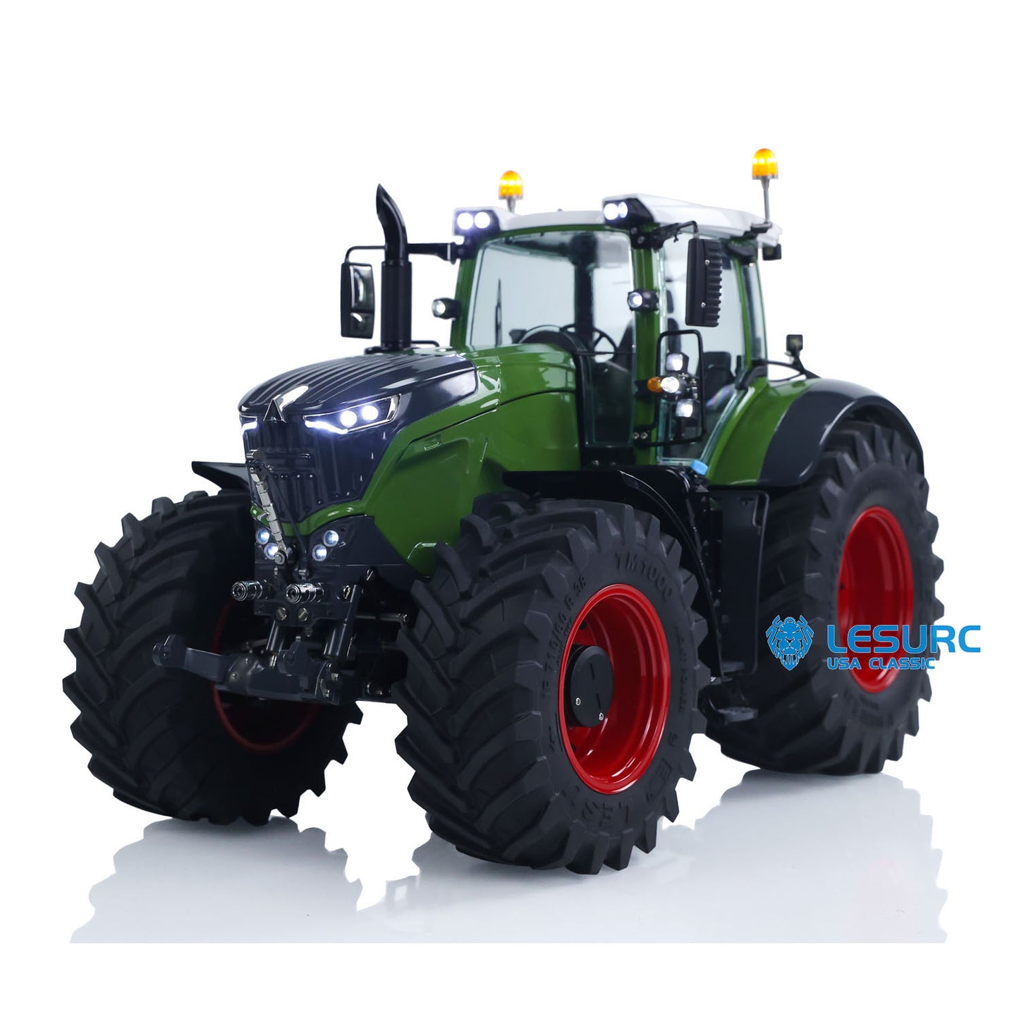 Brand New LESU AOUE 1050 4x4 1/14 Hydraulic Metal RC Tractor Emulated Car Models XE Lite PL18EVlite Radio Battery Smoke Sounds