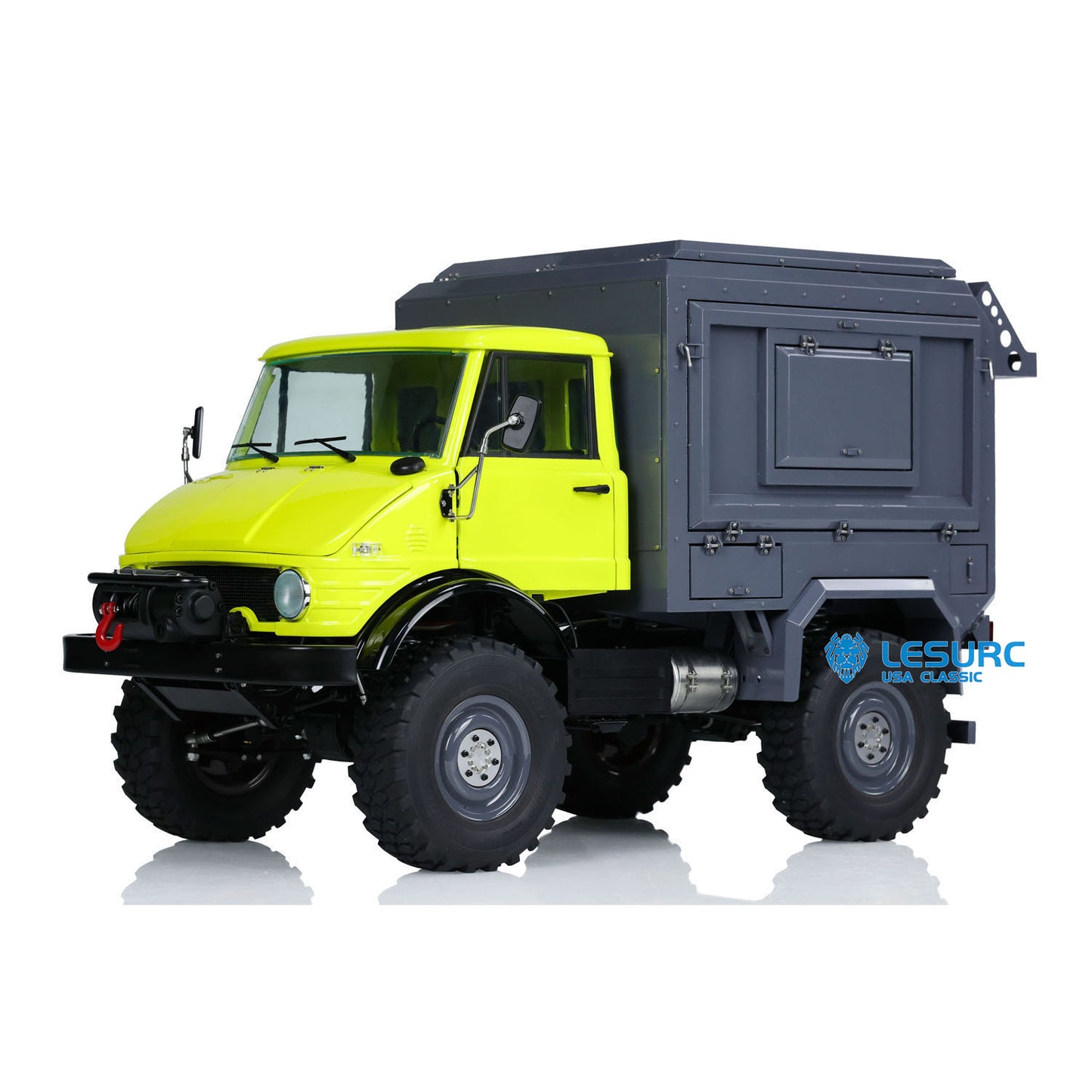 LESU 4X4 1/10 RC Off-road Vehicles RAVE-UM406 Recreational Vehicle Electric Cars Simulation Truck Hobby Model Light 2Speed Winch