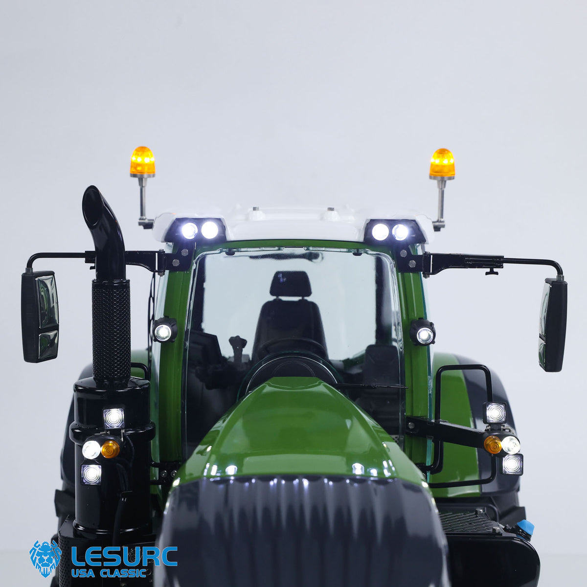 LESU AOUE 1050 Metal 4x4 1/14 RC Tractor Truck Hydraulic Agricultural Vehicles K500 Seedbed Pre-sowing Soil Preparation Machine Frsky XE Lite