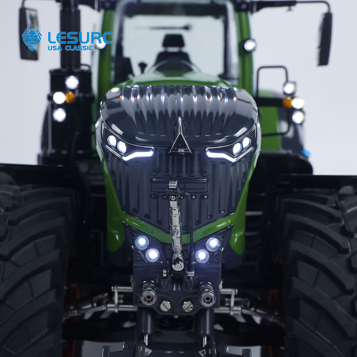 LESU AOUE 1050 Metal 4x4 1/14 RC Tractor Truck Hydraulic Agricultural Vehicles K500 Seedbed Pre-sowing Soil Preparation Machine Frsky XE Lite