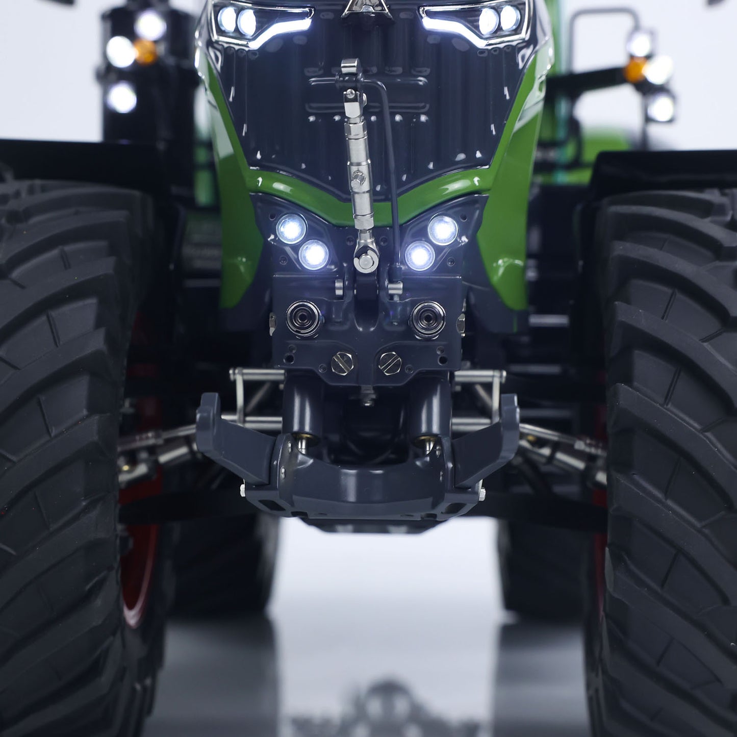 IN Stock LESU Metal 1/14 RC Tractor Truck AOUE 1050 4x4 Hydraulic Farm vehicle K500 Seedbed Pre-sowing Soil Preparation Planter Plough Light Sound