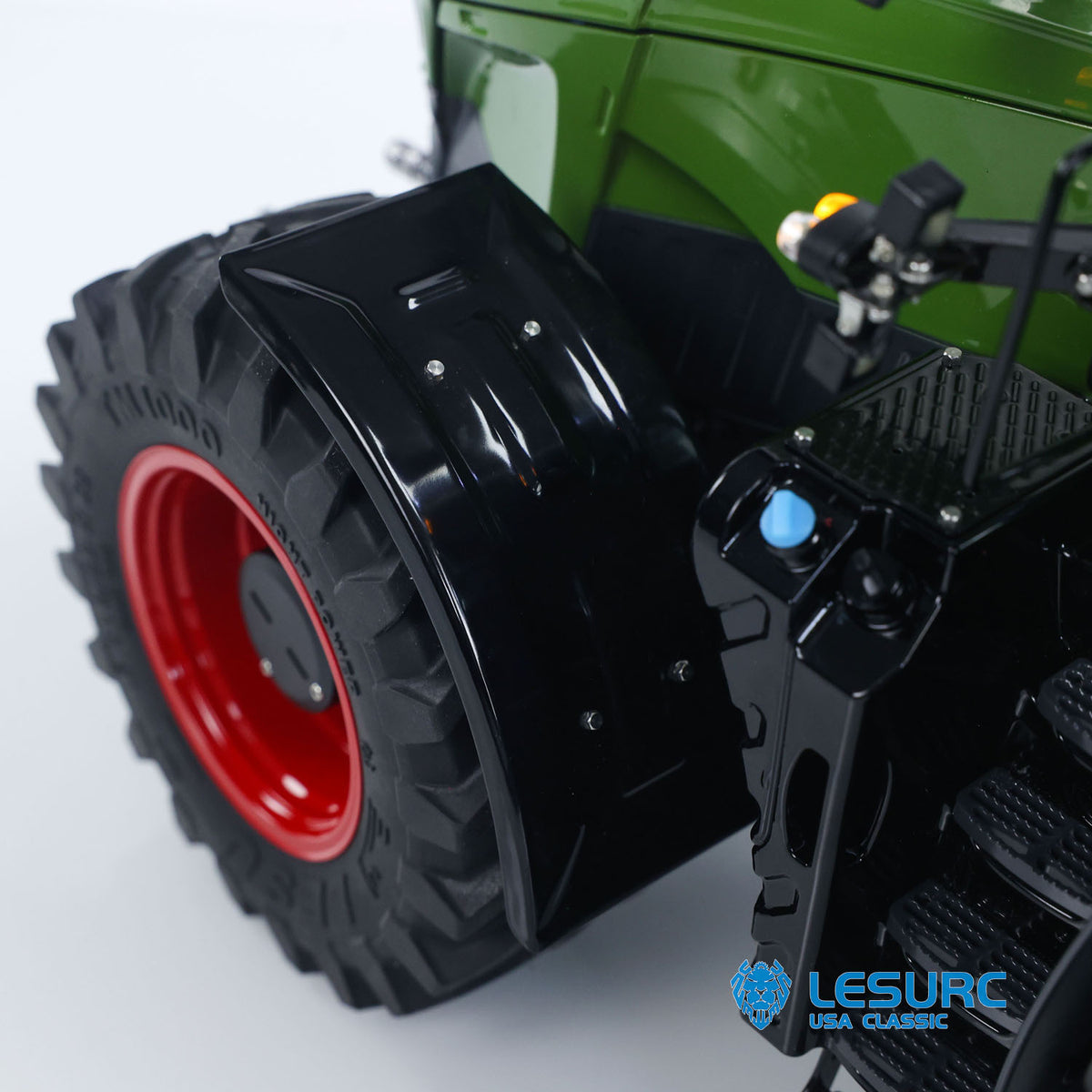 LESU AOUE 1050 Metal 4x4 1/14 RC Tractor Truck Hydraulic Agricultural Vehicles K500 Seedbed Pre-sowing Soil Preparation Machine Frsky XE Lite