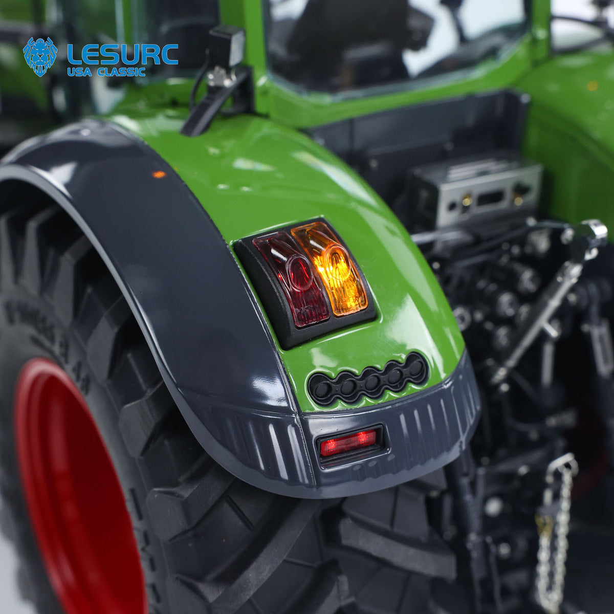 11.11 Flash Sale LESU AOUE 1050 1/14 Metal Hydraulic RC Walking Tractor Agricultural Vehicle Model with Light Sound