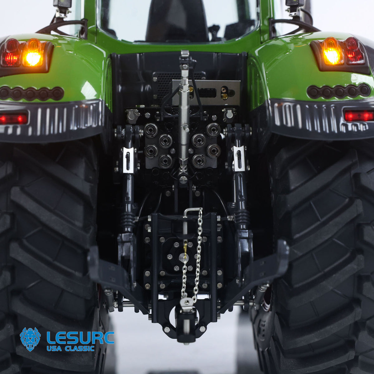 LESU AOUE 1050 Metal 4x4 1/14 RC Tractor Truck Hydraulic Agricultural Vehicles K500 Seedbed Pre-sowing Soil Preparation Machine Frsky XE Lite