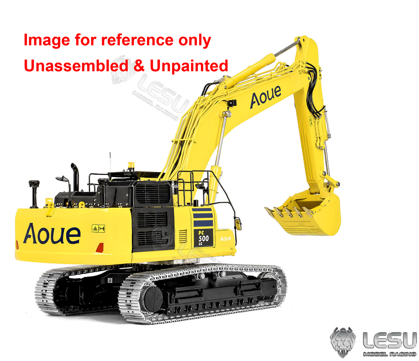 LESU Aoue PC500 1/14 Metal RC Hydraulic Tracked Excavator KIT Painted RC Digger 7Ways Valve 3-4MPA Pump Light DIY Model