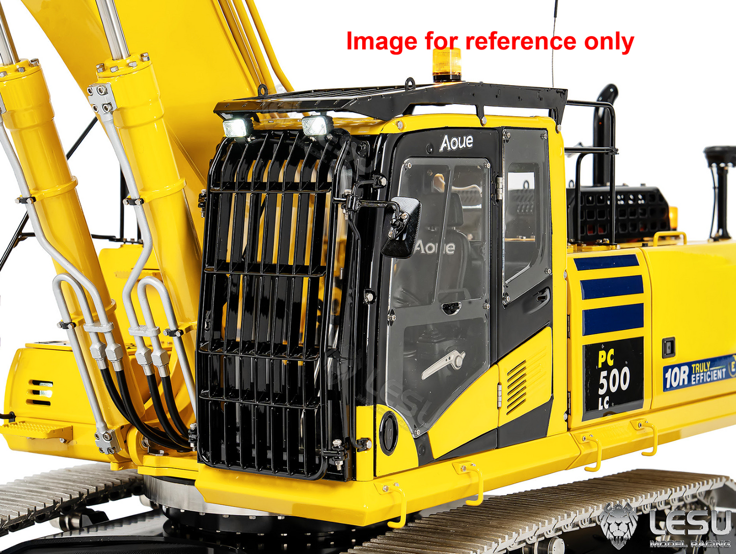LESU Aoue PC500 1/14 Metal RC Hydraulic Tracked Excavator RC Digger Model 7Ways Valve 3-4MAP Pump Light System Assembled