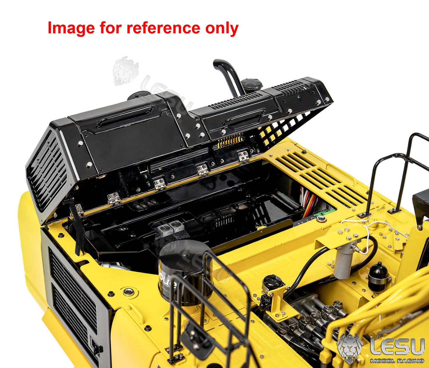 LESU Aoue PC500 1/14 Metal RC Hydraulic Tracked Excavator RC Digger Model 7Ways Valve 3-4MAP Pump Light System Assembled