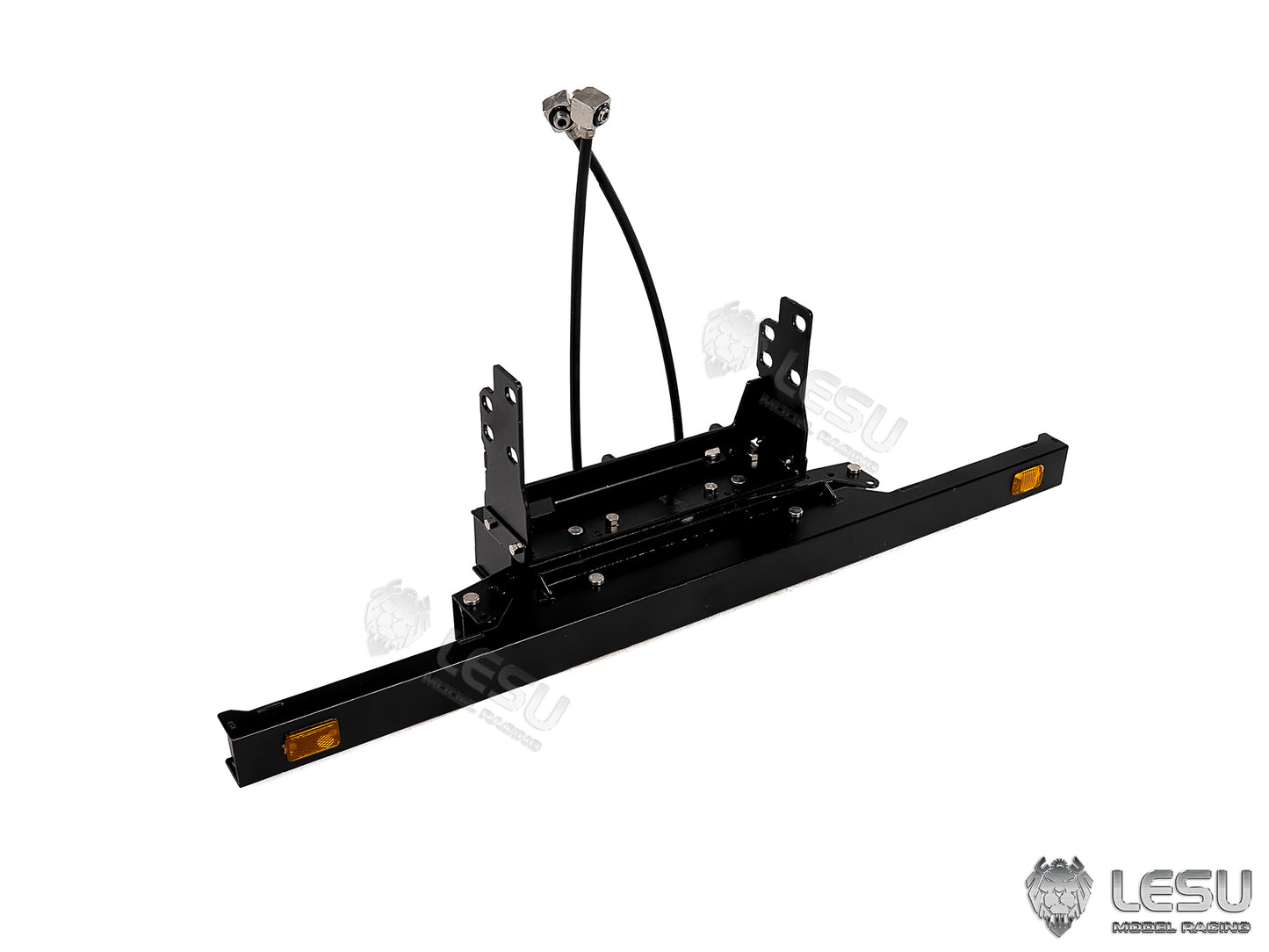 LESU Metal Hydraulic Telescopic Rear Tail Bumper Sets for Roll On Off Dumper DIY 1/14 Remote Control Truck Model Without Light