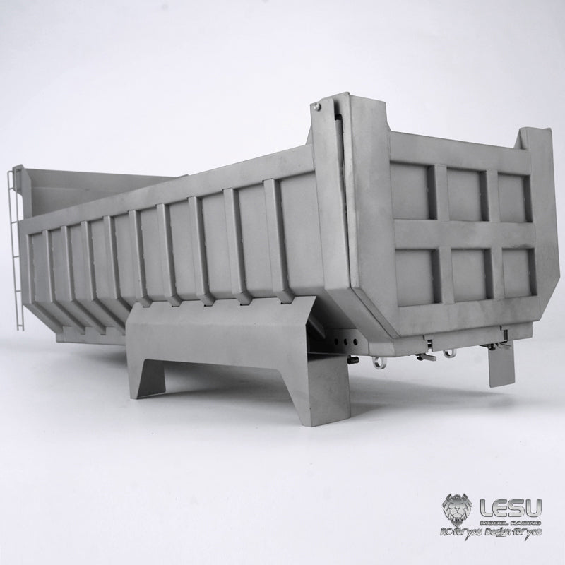 LESU 450MM Metal Cargo Bucket Container for Remote Controlled 8*8 Dumper 1/14 Scale Truck Construction Vehicle Model