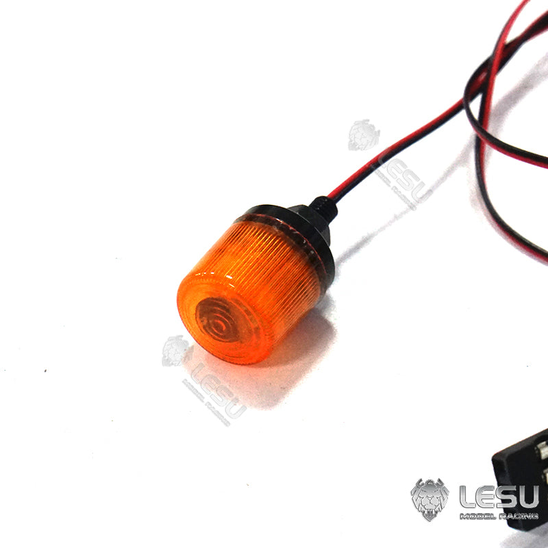 US STOCK LESU1 PairRC Model Part Rotating Warning Light A Suitable for TAMIYA RC 1/14 DIY Tractor Truck Radio Controlled Car Model