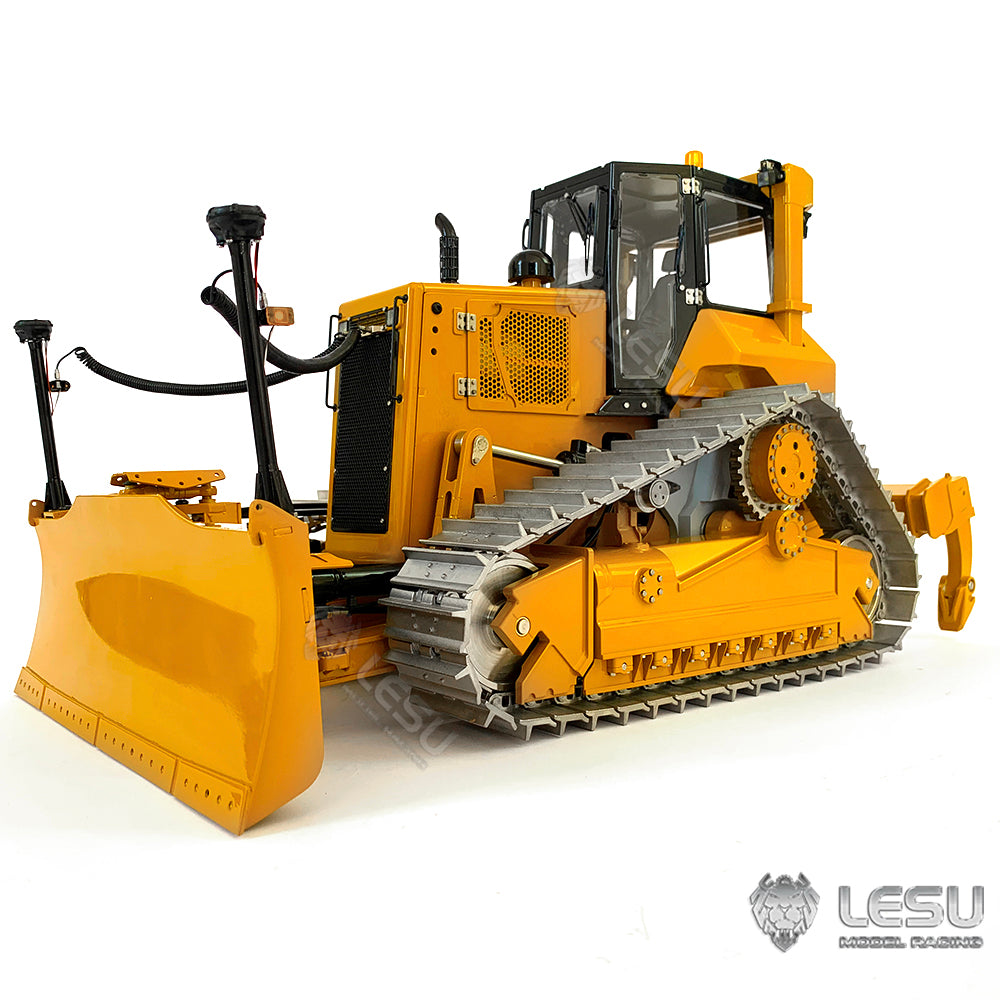 In Stock 1/14 LESU RTR Crawler Dozer Bulldozer RC Painted Assembled Hydraulic Model Aoue-DT60 W/ Motor ESC Light Sound No Controller Battery