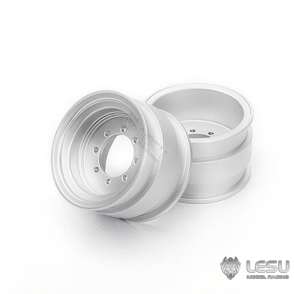11.11 EXCLUSIVE GIFTS 1Pair Metal Wheel Hub for LESU AOUE MCL8 AT1050 6MDX 1/14 RC Hydraulic Loader Radio Control Tipper DIY Dump Truck Model Car