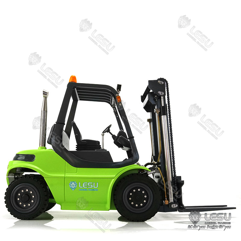 LESU RC 1/14 Scale Painting Unassembled Forklift Transfer Car Truck Model W/ Light Sound System Motor ESC W/O Battery Controller