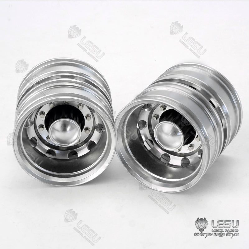 1/14 RC LESU Metal Rear Wheel Hub for FH12 FH16 Tractor Truck Axle Hex Car Model Replacements Accessories Spare Parts