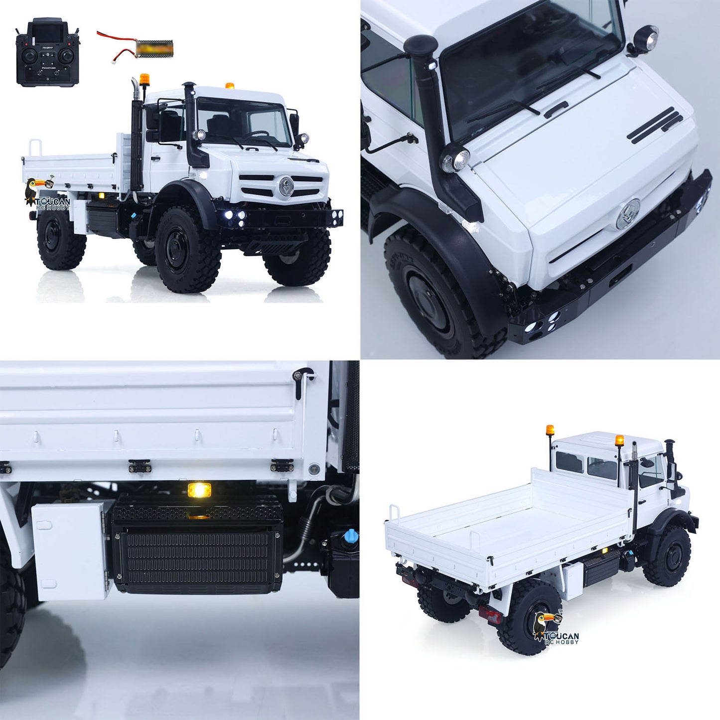 LESU U4023 4X4 1/14 RC Off Road Vehicle Metal ATV Light Truck MT44023 Model Light Sound Wheel Reduction Axle Lock Radio Battery