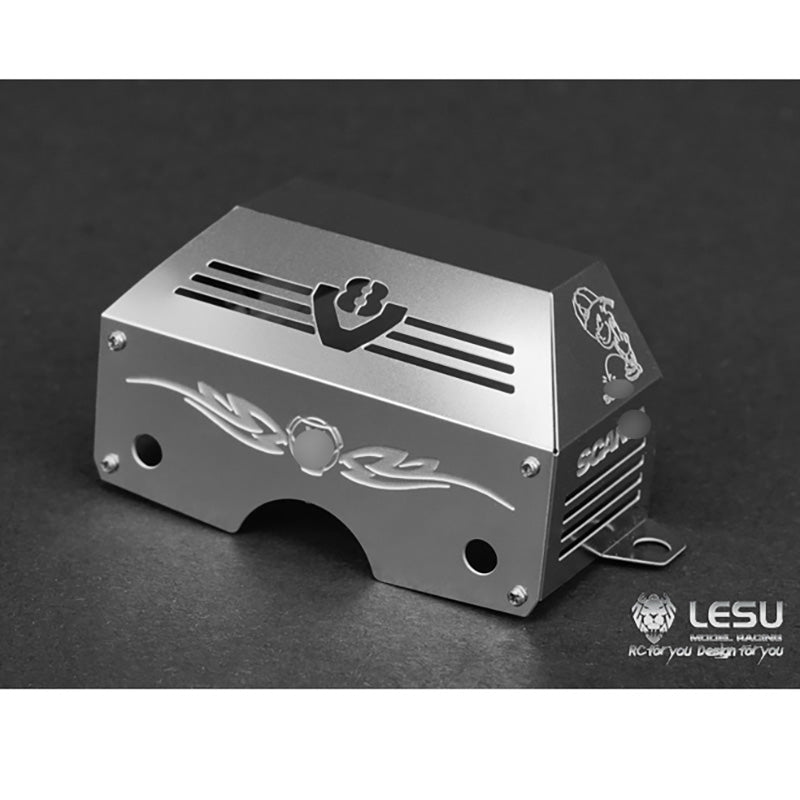 LESU Metal Gearbox Engine Cover A B for 1/14 Scale Radio Controlled Tractor Truck Car?Model Replacements Accessories