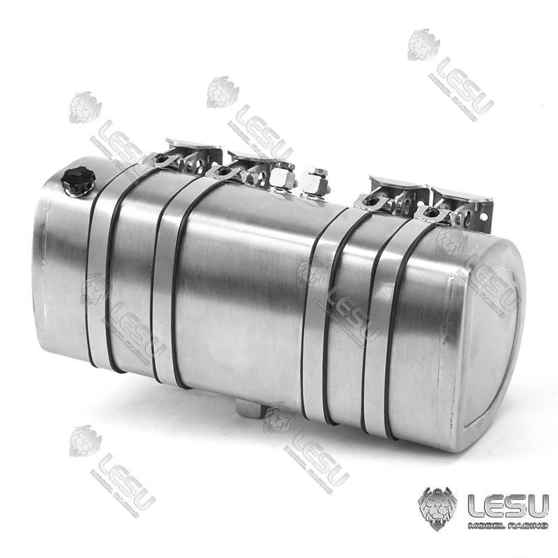 LESU Metal Hydraulic Simulated Oil Tank Accessory Suitable for 1/14 Scale Tractor Truck Dumper Tipper DIY Cars Spare Parts