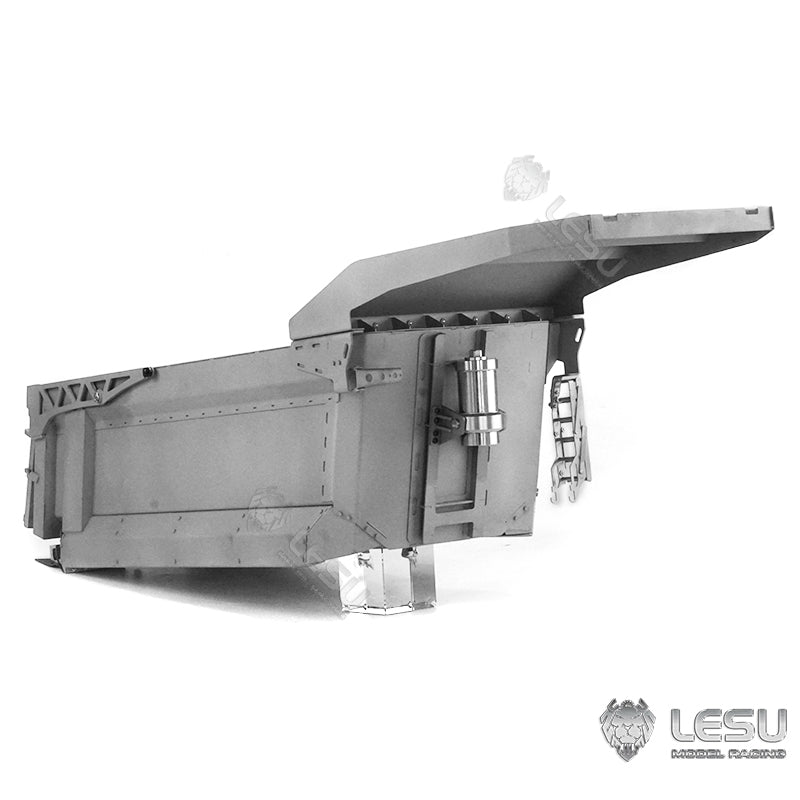 LESU Metal Car Bucket Dumper Box for DIY 1/14 Scale 8*8 Truck Construction Vehicle Model Spare Parts Replacements DIY