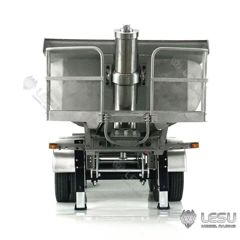 In Stock LESU Metal RC Hydraulic Dumper Trailer Pump for 1/14 Scale Tractor Truck Construction Vehicle DIY W/ Electronic Legs