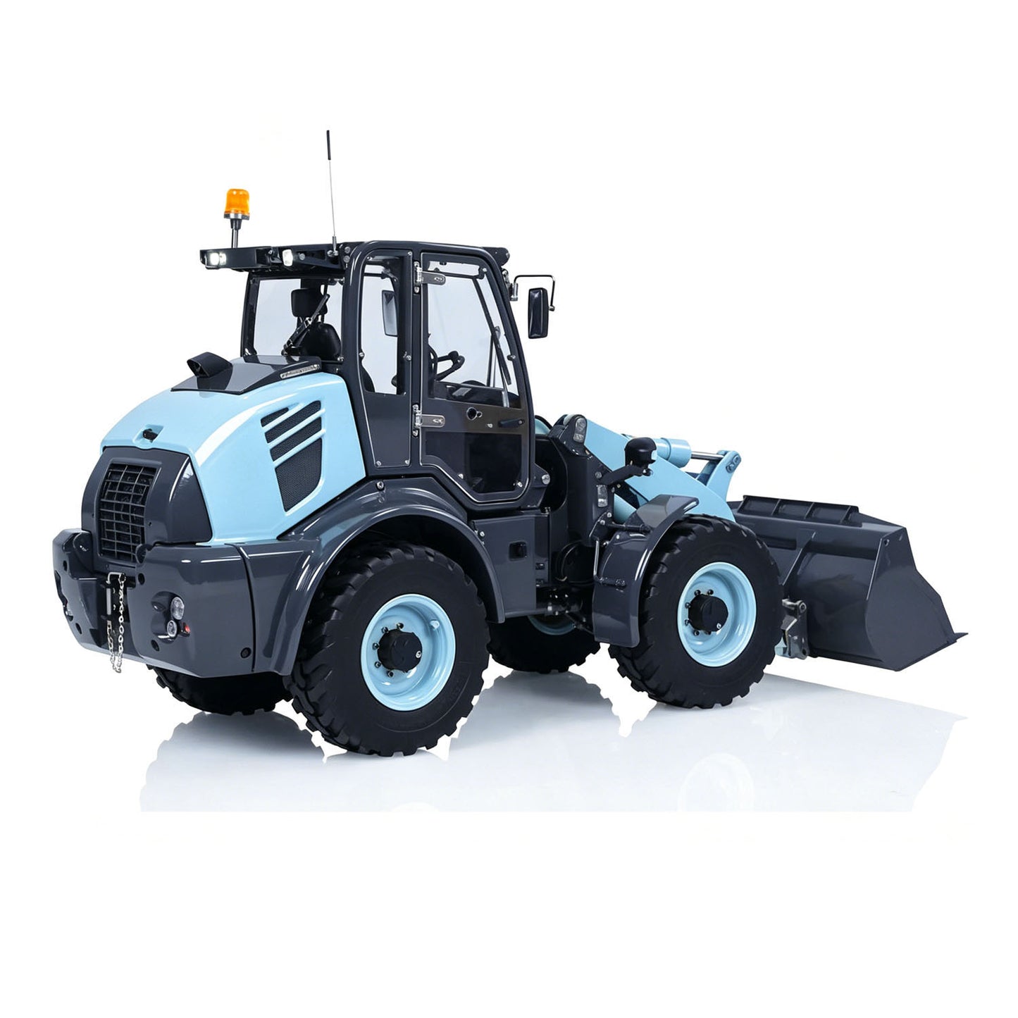 LESU 1/14 Metal RC Hydraulic Loader Aoue WA100M-8 4*4 RTR Remote Control Construction Vehicle Axle Lock Sound Light ST8 Radio