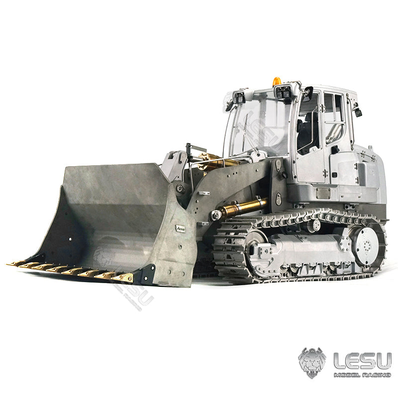 In Stock LESU 1/14 Metal Hydraulic Tracked 2CH Valve RC Unpainting/Painted Loader W/ Servo ESC Decals Light Sound System Motor Bucket