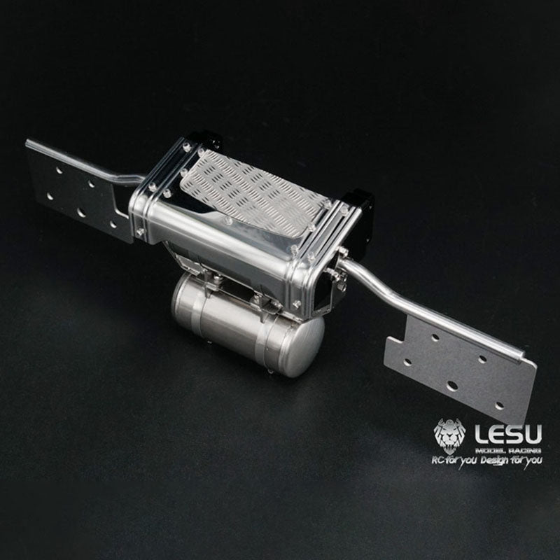 LESU Tail Beam Taillight Single Double Gas Tank Suitable for 1:14 Scale RC Tractor Truck Radio Controlled Dumper Spare Part