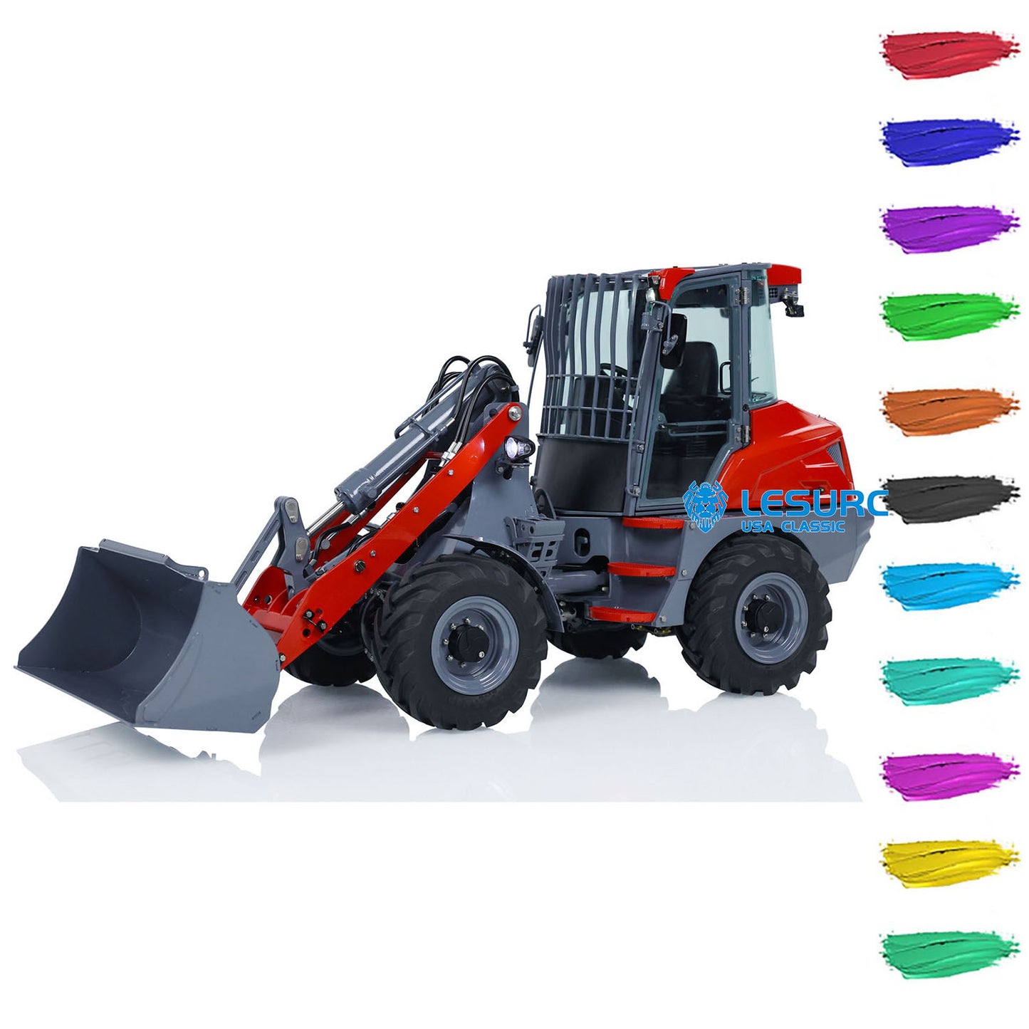 LESU 1/14 AOUE-MCL8 Hydraulic RC Loader Remote Control Construction Vehicles Painted Assembled ESC Servo Motor