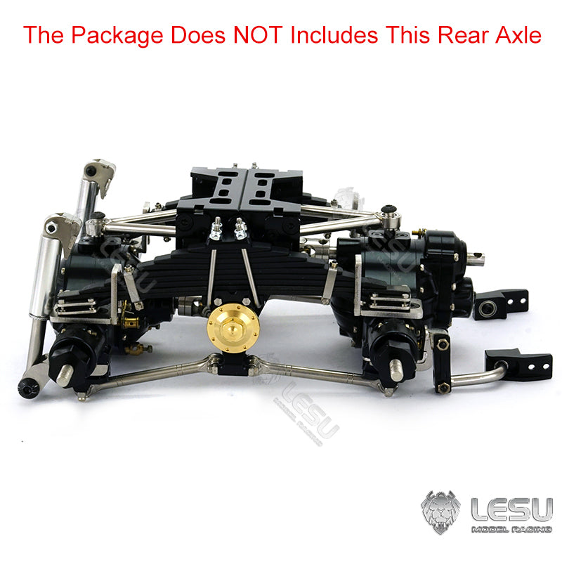Metal Rear Suspension for LESU 1/14 Scale Differential Axles Tractor Truck Dumper Car Model Spare Parts Replacements Accessories