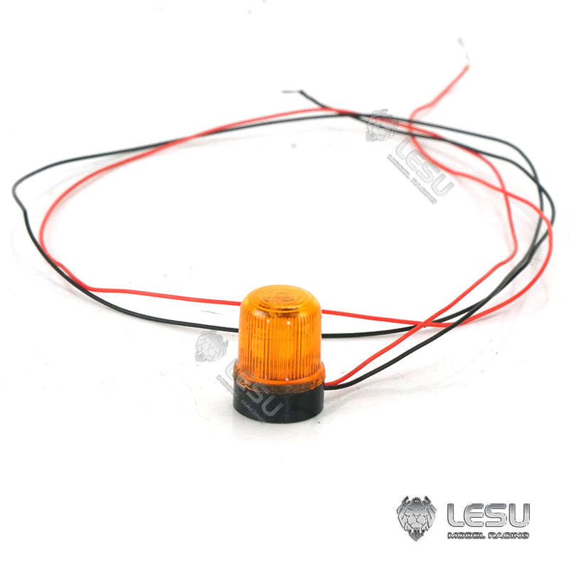 LESU Roof Warning Light Rotating Lamp Plastic 1/14 Scale Upgrade Part for RC Tractor Truck Dumper Model DIY Cars Accessory