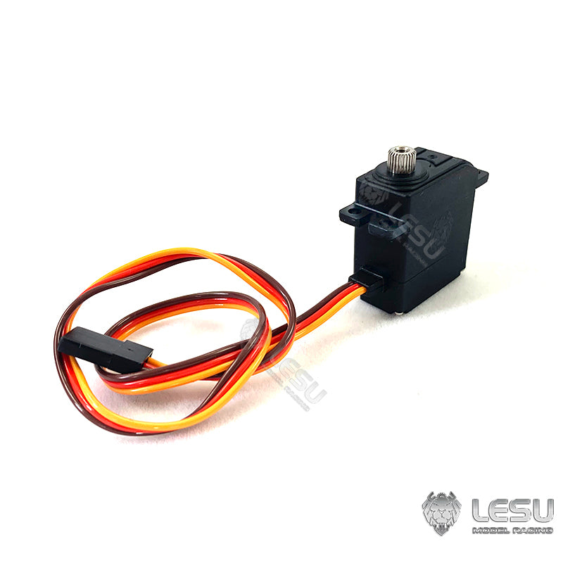 LESU RC Truck Spare Parts 12g 14kg Metal Gear Servo for 1/14 Customized Tractor Truck DIY Radio Controlled Trailer Dumper