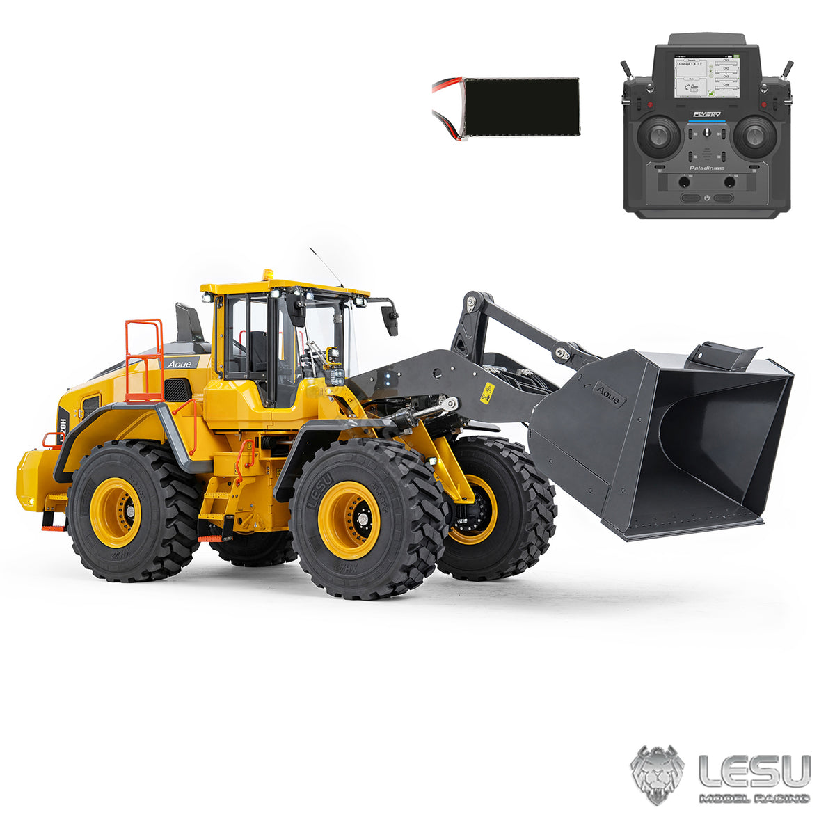 LESU L220H 1/14 Metal RC Hydraulic Wheel Loader A0013 PNP/RTR 4WD Construction Model Brushless FOC Motor 2 Speed Transmission Light Sound