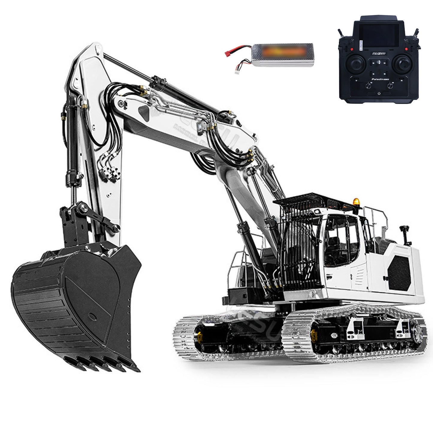 LESU LR945 Metal 1/14 3-arm RC Hydraulic Excavator Remote Control Digger Kits PNP RTR for Options Motor Servo ESC Light System