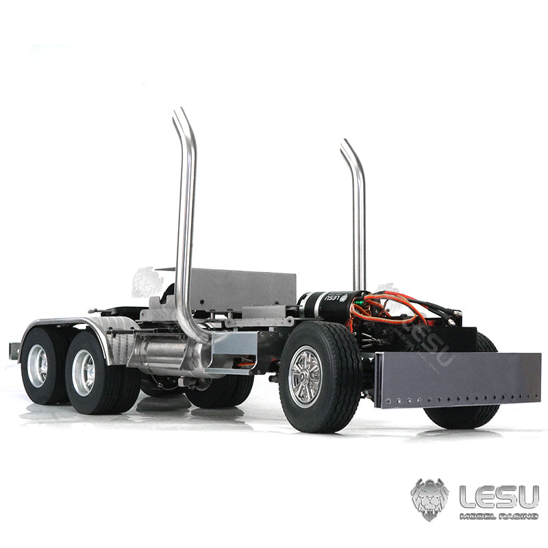 LESU 1/14 Scale Metal 6*6 Chassis for Remote Controlled Tractor Truck Motor Servo DIY Model W/O Battery Charger ESC