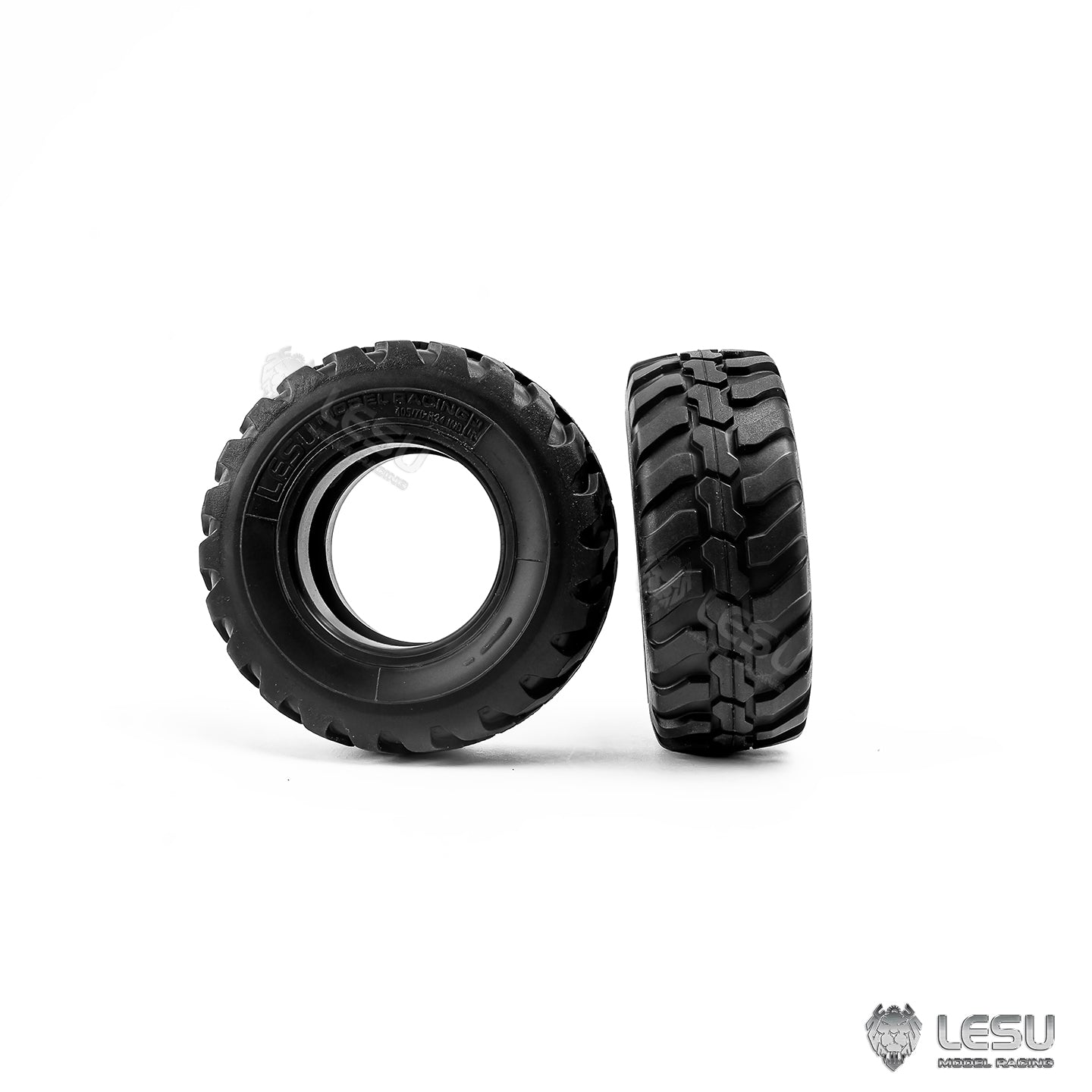 88MM Plastic Wheel Tire for LESU Aoue WA100M-8 4X4 1/14 Remote Control Hydraulic Loader DIY RC Construction Car Model