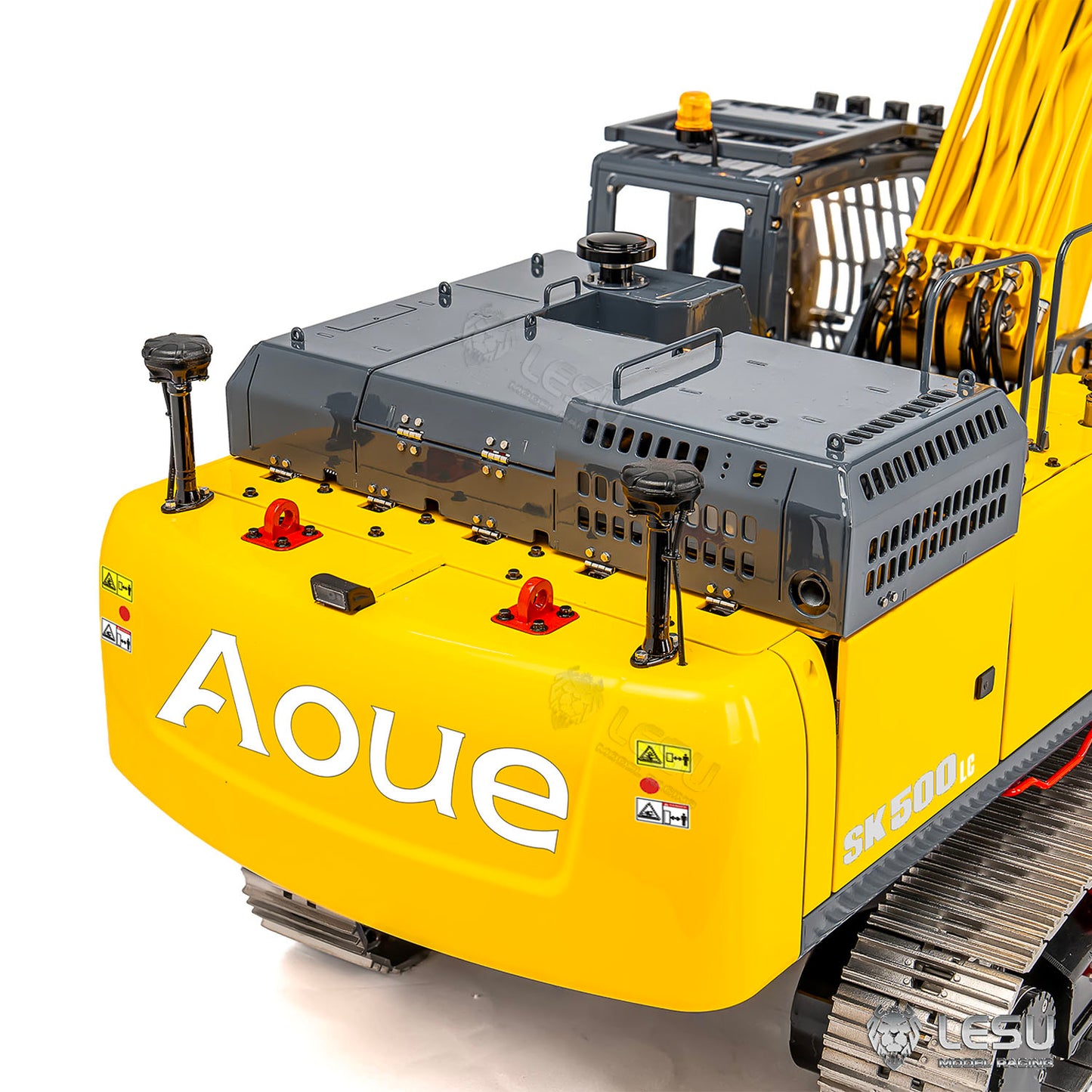 LESU 1/14 Hydraulic RC Excavator AOUE SK500 RTR Metal Digger Model Construction Vehicles 6CH Valve Paladin PL18EV LITE Battery