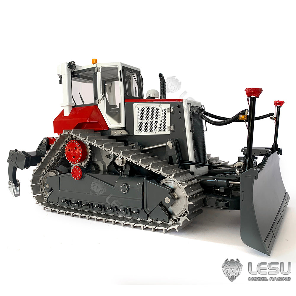 LESU 1/14 RTR RC Painted Assembled Hydraulic Model Aoue-DT60 Crawler Dozer Bulldozer W/ Light Sound PL18EV Controller Motor ESC