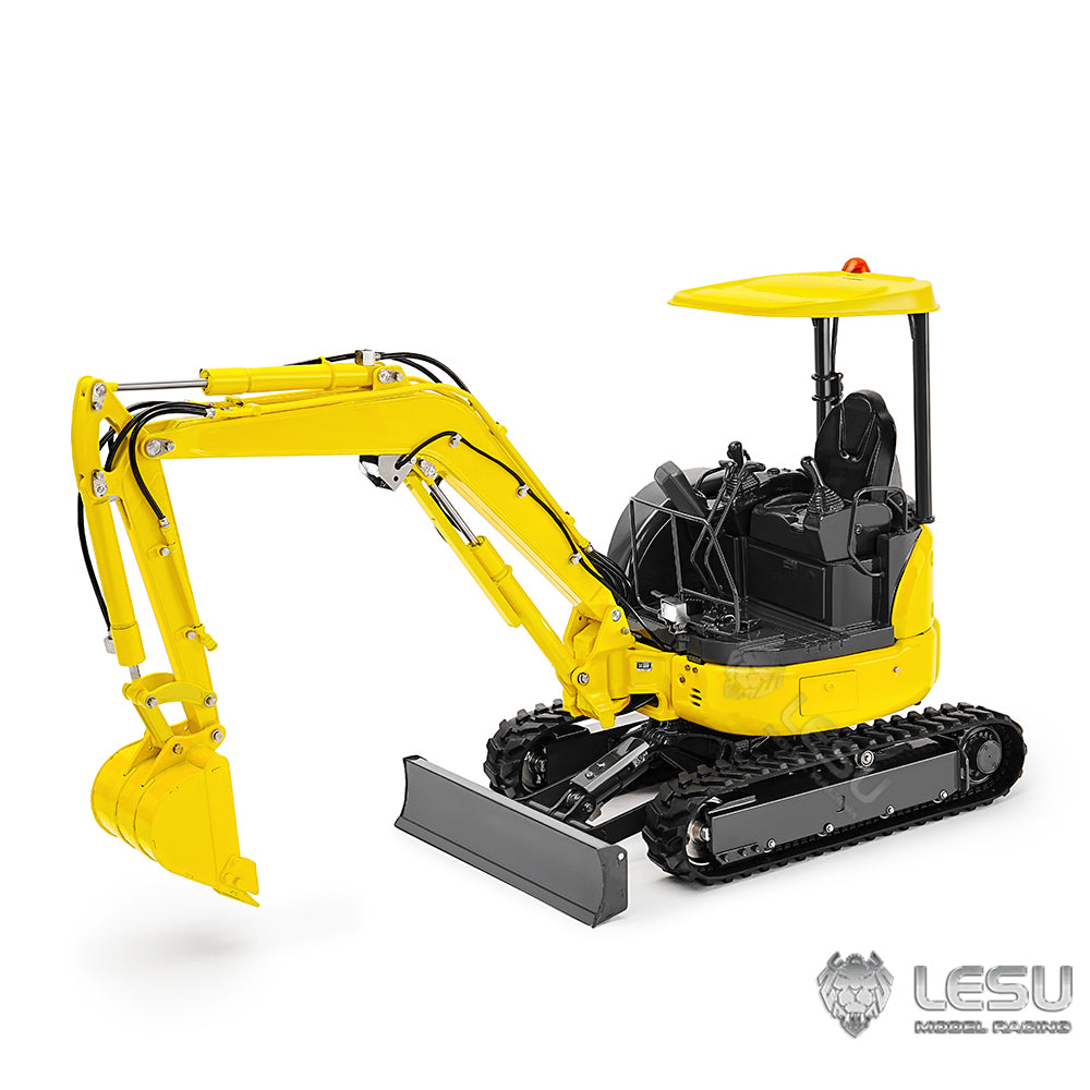 Newly Released LESU 1/14 Mini RC Hydraulic Excavator PC30 Metal Radio Controlled Digger Model Emulated Construction Vehicle Toy