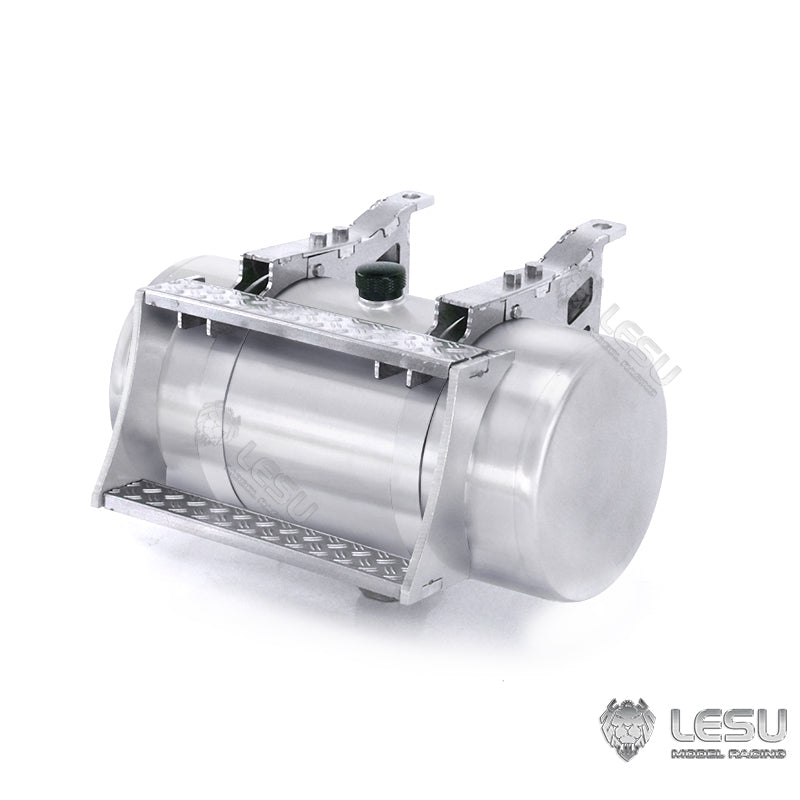 LESU Metal Round Hydraulic Tank 85MM 115MM Suitable for RC Tractor Truck Radio Controlled American Vehicles DIY Spare Parts